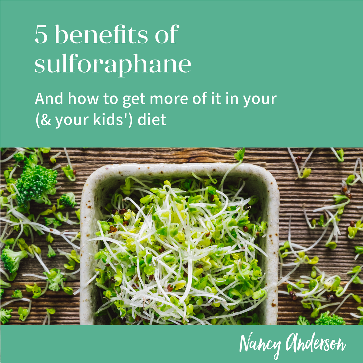 Get after those Sulforaphane gain